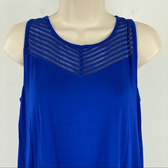 Cable & Gauge mesh High Neck tunic tank top - Picture 4 of 8